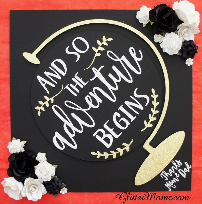 Graduation Cap Topper - Adventure Is Out There - Up - Tassel Topper