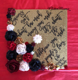 Social Worker Custom Graduation Topper Decoration Graduation Topper - Flowers and Glitter