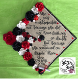 Graduation Cap Topper - She Was Unstoppable