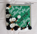 God is Within Her She Can Master Anything Graduation Cap Topper