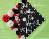 God Is Within Her Custom Graduation Topper Decoration Graduation Topper